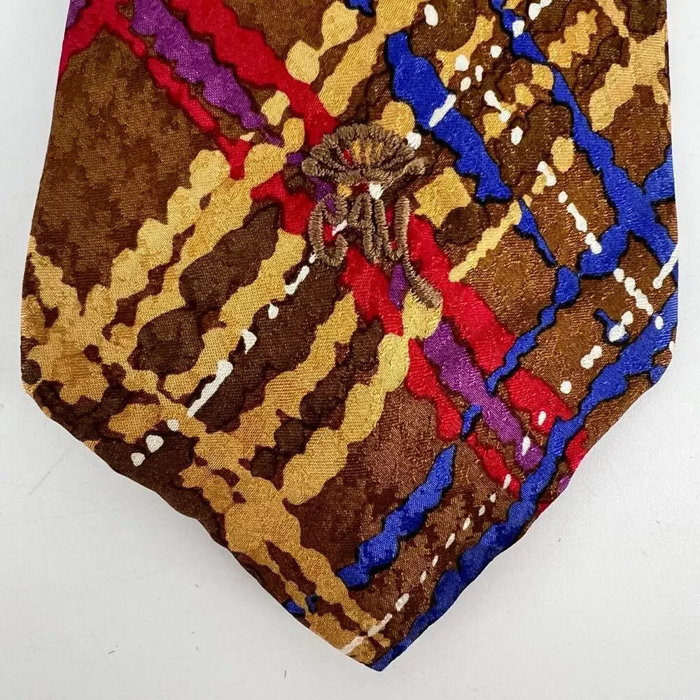 90s Countess Mara Silk Necktie 1990s Vintage Maximalist Statement Tie